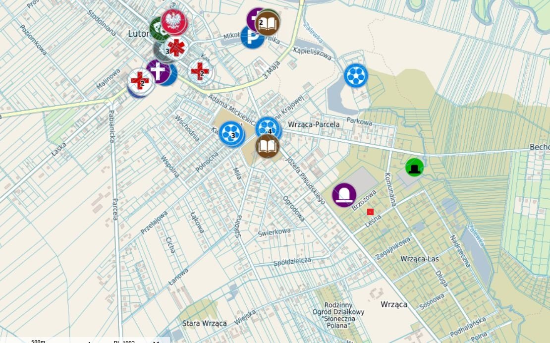 Działka budowlana na sprzedaż Lutomiersk, Wrząca, Leśna  1 250m2 Foto 1