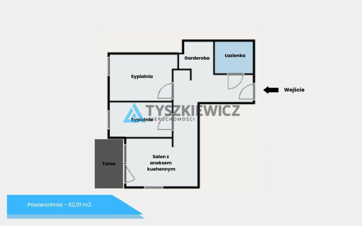 Mieszkanie trzypokojowe na sprzedaż Gdynia, Witomino-Leśniczówka, Wąska  62m2 Foto 3