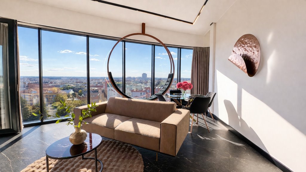 Ekskluzywny apartament 60,4 m² w Hanza Tower, centrum Szczecina Szczecin, Centrum, al. Wyzwolenia  60m2 Foto 1