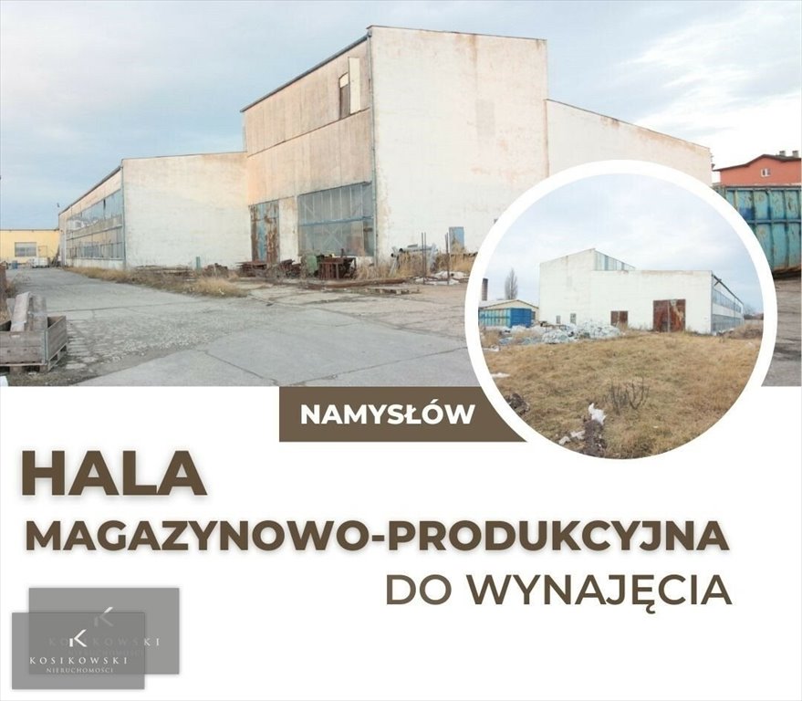 Hala przemysłowa 1756 m² w Namysłowie - polecam: Namysłów: strefa przemysłowa