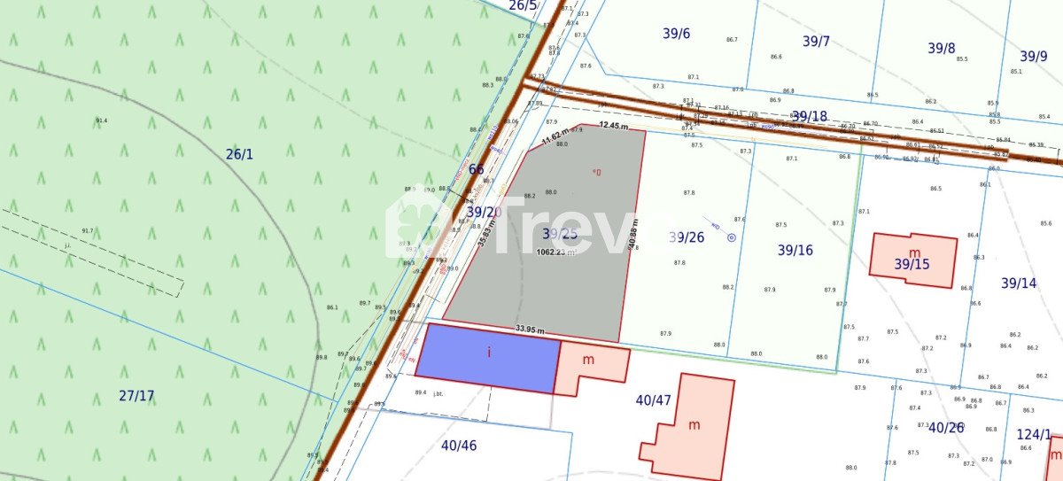 Narożna działka 1062 m² pod dom w Jankowie Gdańskim Jankowo Gdańskie, Błękitna  1 062m2 Foto 1