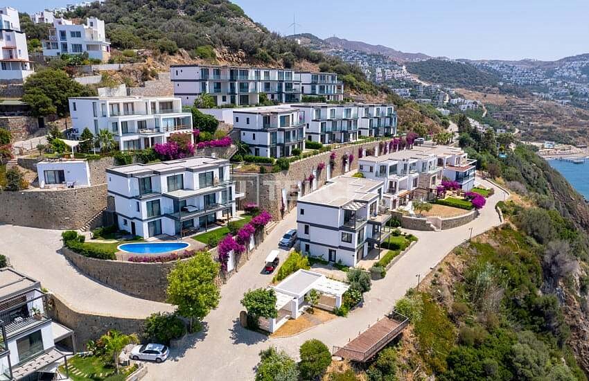 Umeblowany apartament z widokiem na morze w Bodrum Turcja, Geris, Geriş Mahallesi, Bodrum, Muğla  130m2 Foto 1