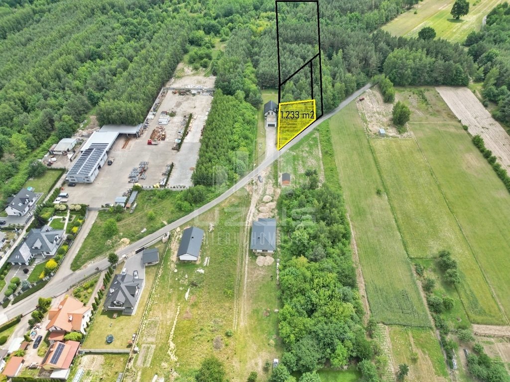 Działka 1233 m² z mediami - plan zagospodarowania w Trablicach Trablice  1 233m2 Foto 1