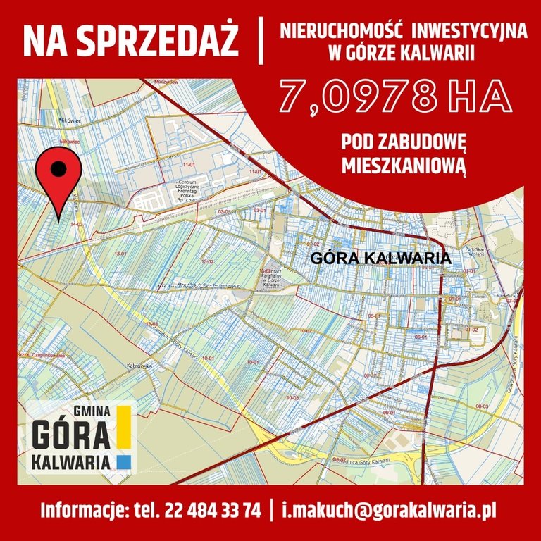 Działka budowlana na sprzedaż Góra Kalwaria, Leśna  70 978m2 Foto 1