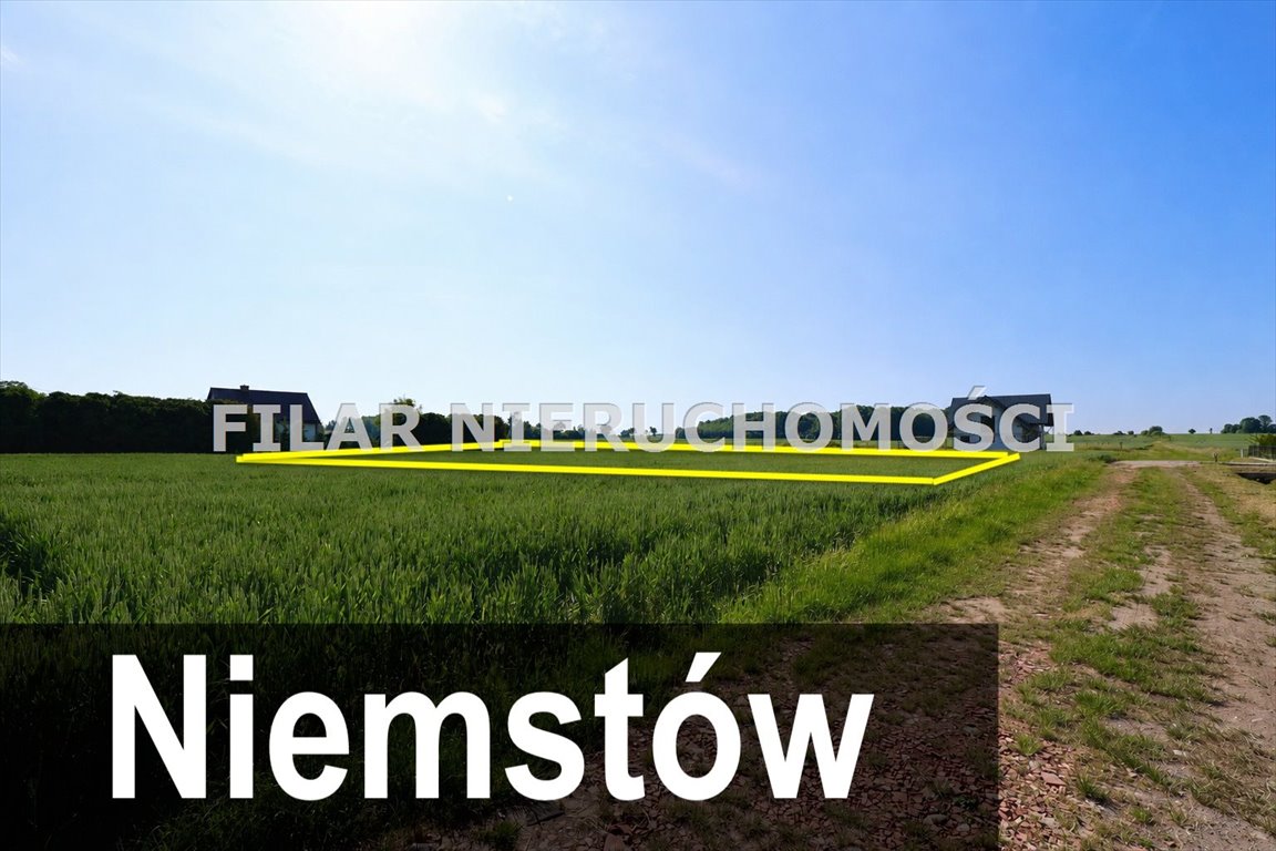 Działka pod zabudowę jednorodzinną w Niemstowie, 1056 m2 Niemstów  1 056m2 Foto 1