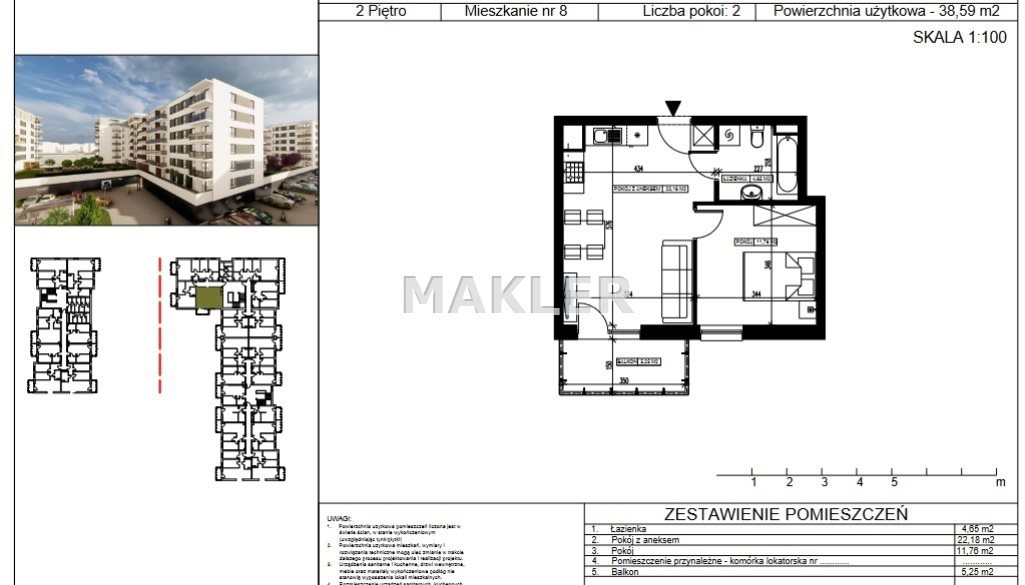 Mieszkanie dwupokojowe na sprzedaż Bydgoszcz, Bartodzieje Małe  39m2 Foto 8