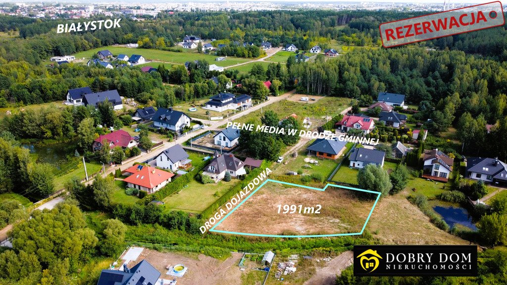 Działka 1991 m² pod dom w spokojnej, zielonej okolicy Klepacze  1 991m2 Foto 1