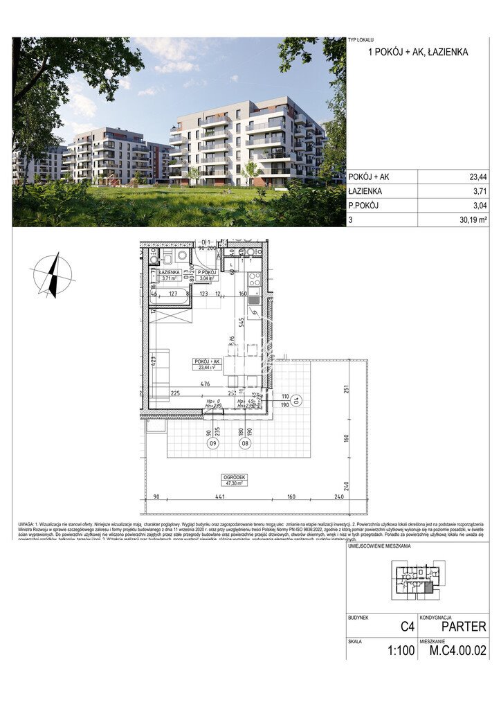 Przestronne 30,19 m² mieszkanie w Fordonie z potencjałem Bydgoszcz, Fordon, Fordońska  30m2 Foto 1