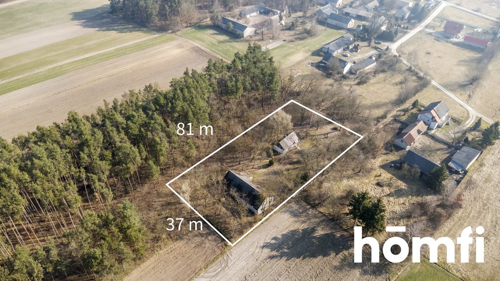 Działka 3021 m² z budynkiem i lasem w Lścinie - spokój i natur Lścin  3 021m2 Foto 1