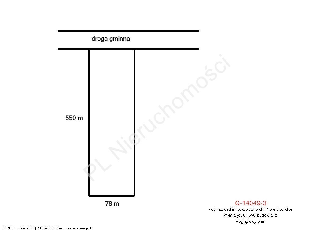 Do sprzedania działka budowlana 45 200 m² z planem zagospodarowania Nowe Grocholice  45 200m2 Foto 1