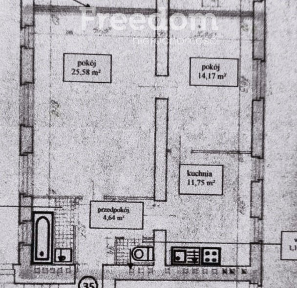 Mieszkanie dwupokojowe na sprzedaż Warszawa, Mokotów  61m2 Foto 13