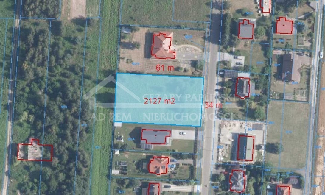 Działka budowlana 21 arów z dostępem do asfaltu i mediów Wola Niemiecka, Wola Niemiecka  2 127m2 Foto 1