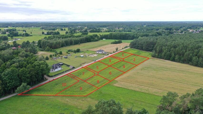 Działki w Ptaki 1540 m², las, rzeka, blisko natury - polecam! Ptaki  1 540m2 Foto 1
