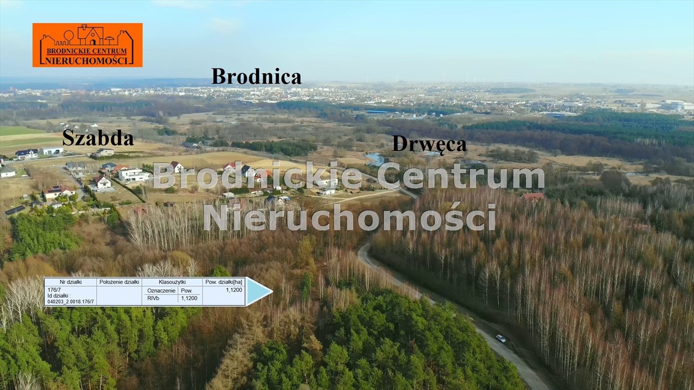 Działka budowlana na sprzedaż Brodnica, Szabda  11 200m2 Foto 1