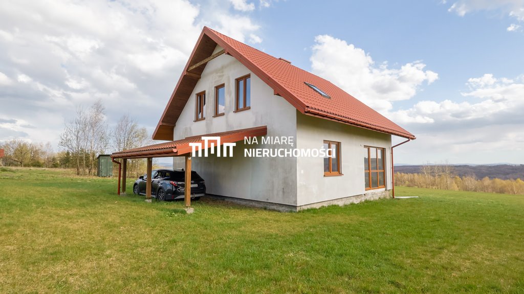 Dom z widokiem na Beskid Niski, stan surowy zamknięty Glinik Górny  115m2 Foto 1