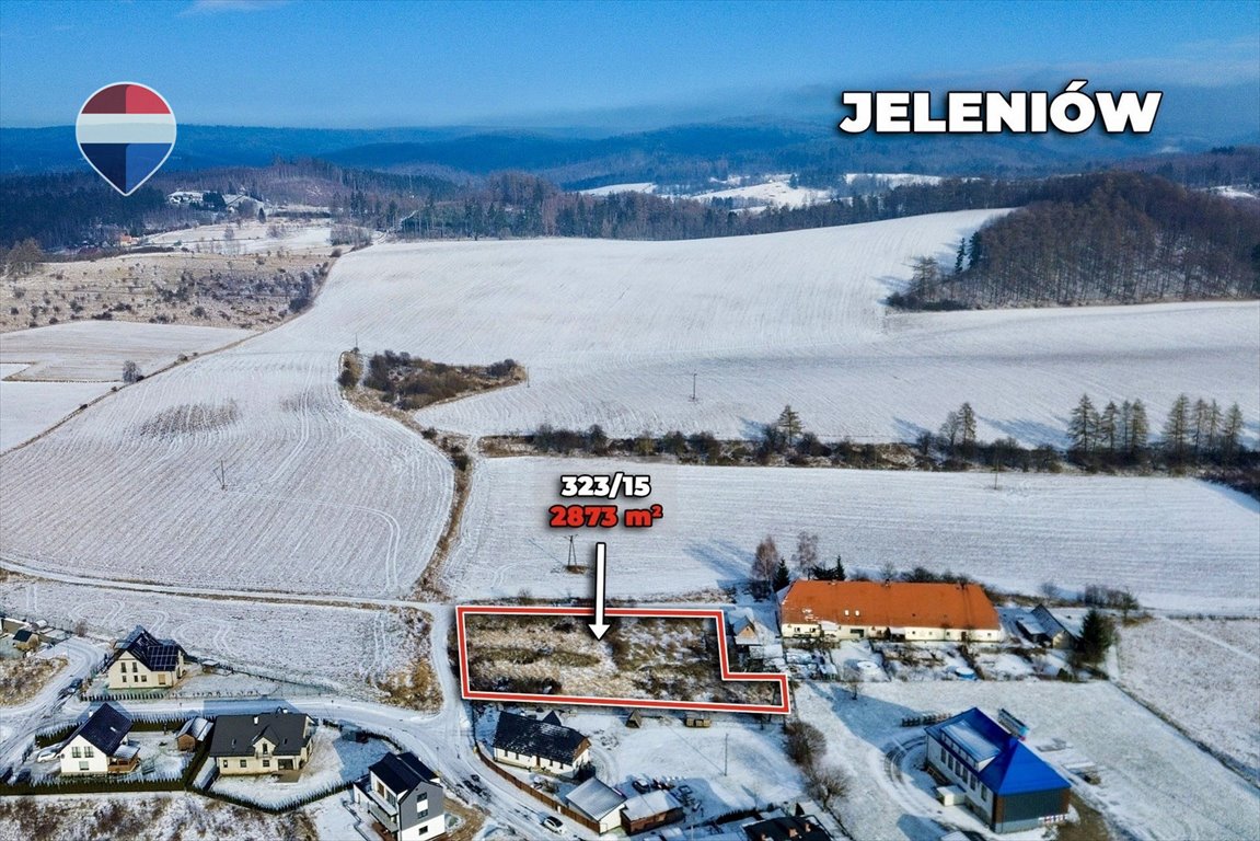 Działka budowlana 2873 m² z pełnym uzbrojeniem i dojazdem Jeleniów, 0  2 873m2 Foto 1