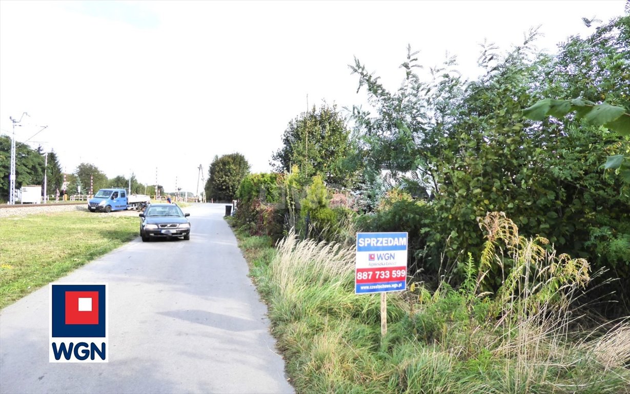 Działka 2908 m² pod zabudowę i usługi w Mykanowie Mykanów, Kolejowa  2 908m2 Foto 1