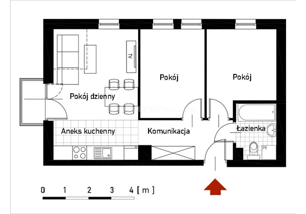 Mieszkanie trzypokojowe na sprzedaż Skierniewice, Prymasowska  48m2 Foto 1
