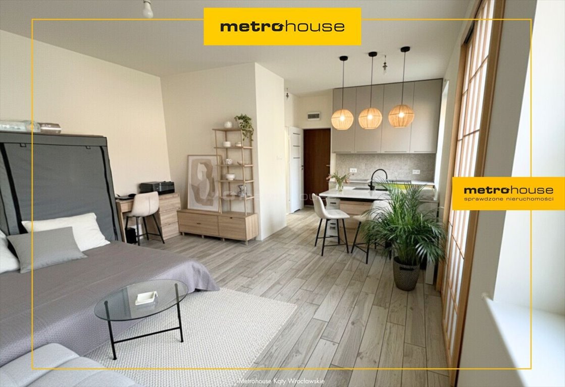 Nowoczesna kawalerka 29 m² z ogródkiem i piwnicą zapraszam Kąty Wrocławskie, Barlickiego  28m2 Foto 1