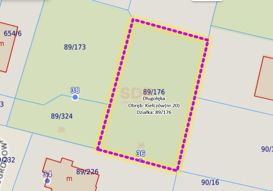 Działka budowlana na sprzedaż Kiełczów, Ogrodowa  810m2 Foto 1