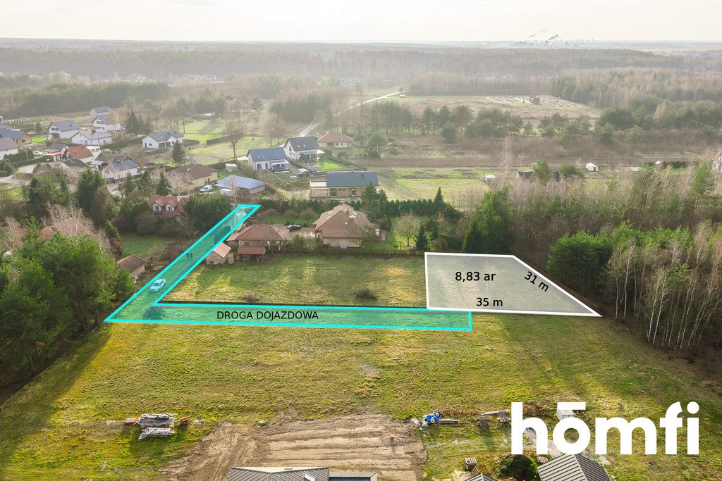 Działka budowlana w spokojnej okolicy, 883 m², media Wola Chorzelowska  883m2 Foto 1