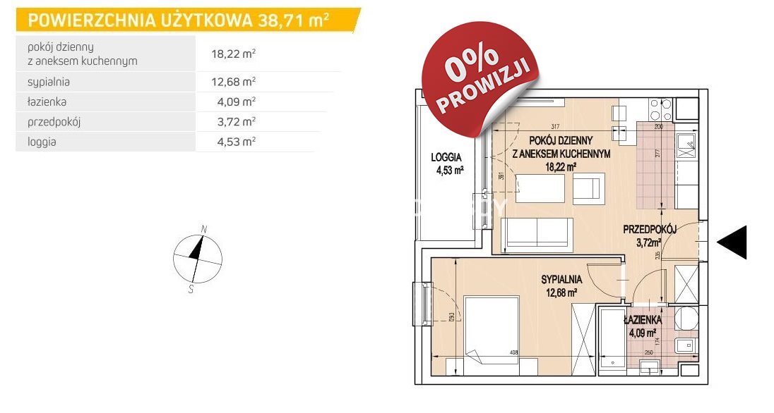 Mieszkanie dwupokojowe na sprzedaż Kraków, Podgórze Duchackie, Wola Duchacka, Kamieńskiego - okolice  39m2 Foto 3