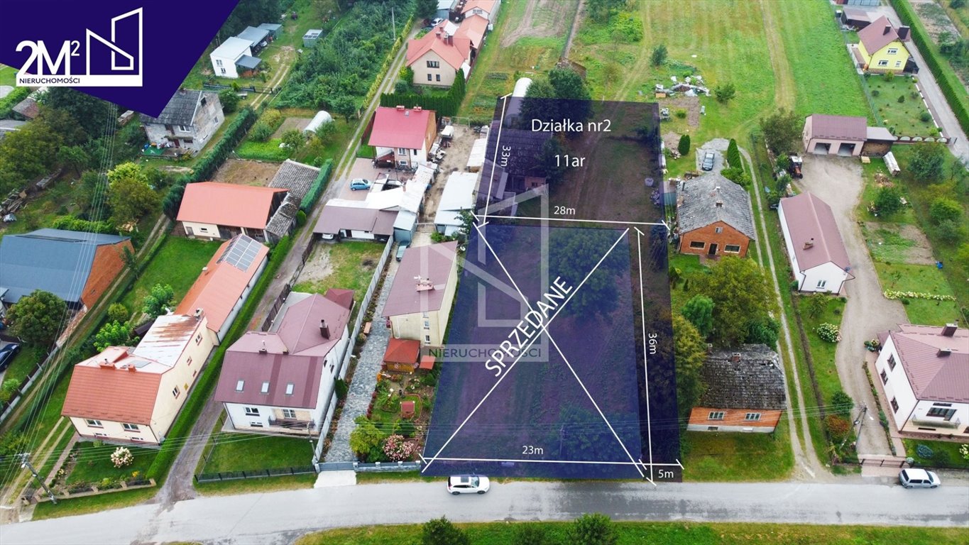 Działka budowlana 10,99 ar z mediami i WZ (Nienadówka) Nienadówka  1 099m2 Foto 1