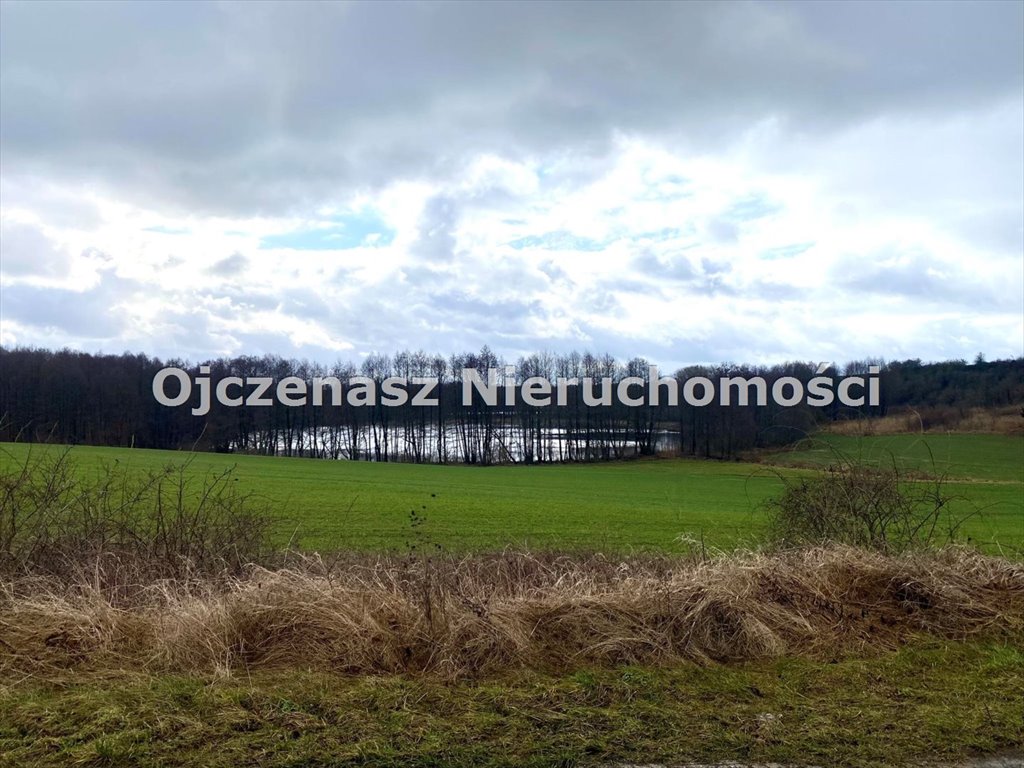 Urokliwa działka nad jeziorem Minikowskim z widokiem na Bysławek Minikowo  17 054m2 Foto 1