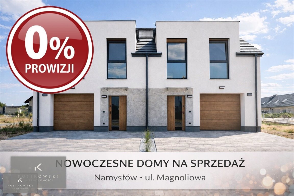 Nowoczesny dom 93 m² z garażem i działką 500 m² Namysłów, Magnoliowa  93m2 Foto 1