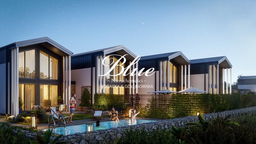 Nowoczesne domy szeregowe z basenem i widokiem na góry Chorwacja, Zadar  77m2 Foto 1