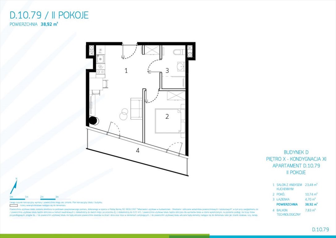 Mieszkanie dwupokojowe na sprzedaż Międzyzdroje, Gryfa Pomorskiego  39m2 Foto 3