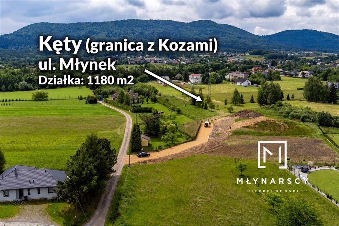 Działka budowlana na sprzedaż Kęty, Młynek  1 180m2 Foto 2