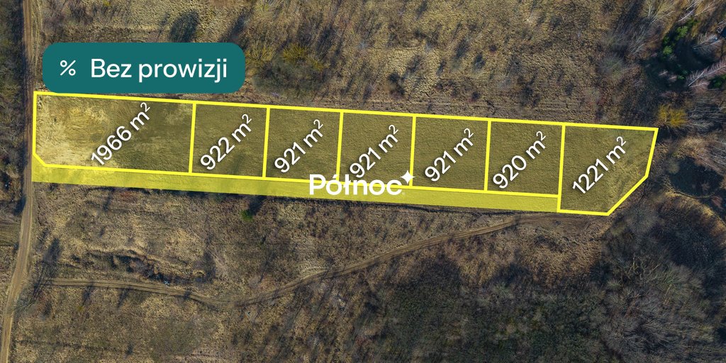 Działki pod dom w Łomży nad Narwią – spokojna okolica Łomża, Wąska  921m2 Foto 1