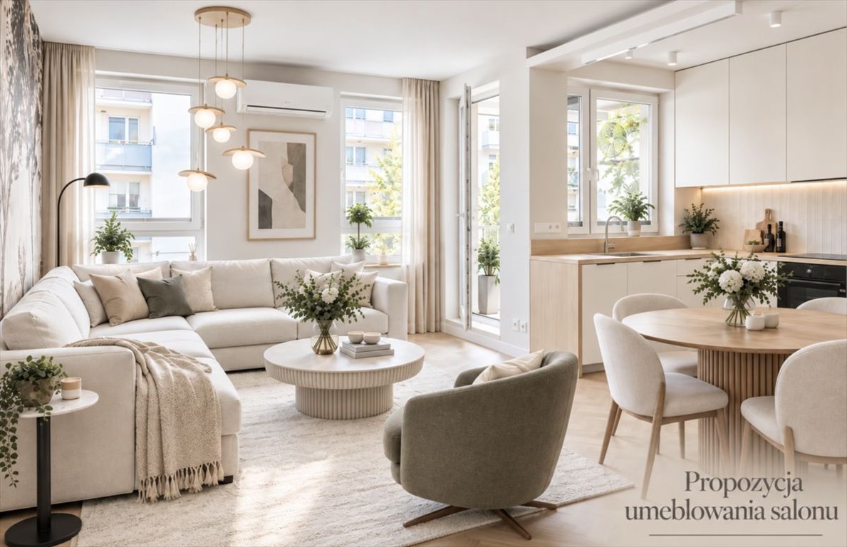 Nowoczesny 51 m² apartament z garażem i klimatyzacją zapraszam: Warszawa Mokotów: Rajska