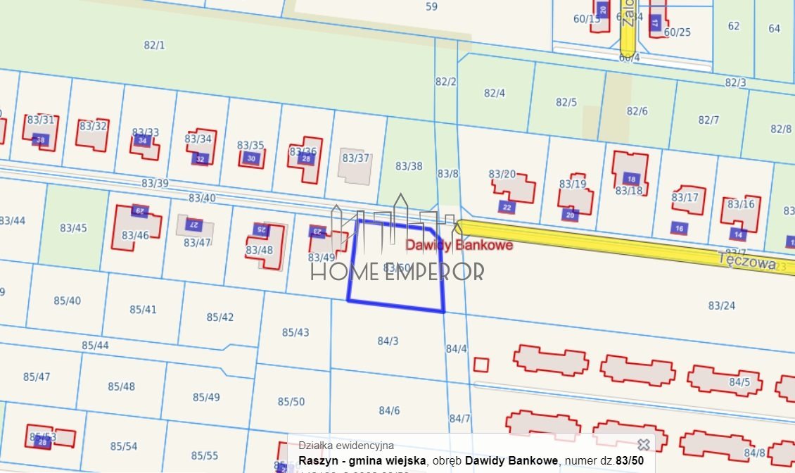 Działka budowlana na sprzedaż Dawidy Bankowe, Dzwonkowa  1 400m2 Foto 2