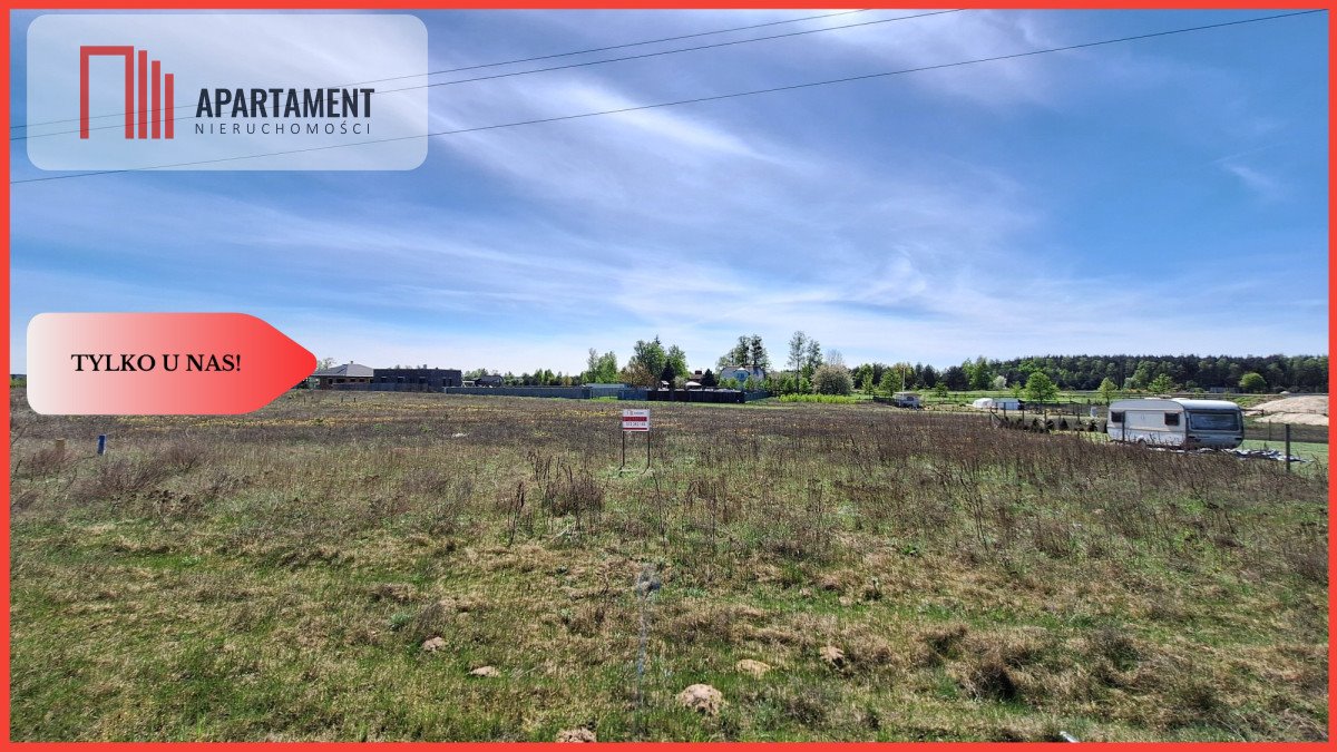 Działka 1075 m2 pod dom wśród pól i lasu, jezioro 6 min Stronno, Swobodna  1 075m2 Foto 1