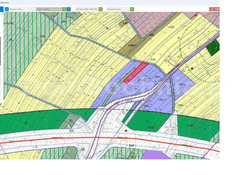 Działka przemysłowo-handlowa na sprzedaż Borek  3 988m2 Foto 3