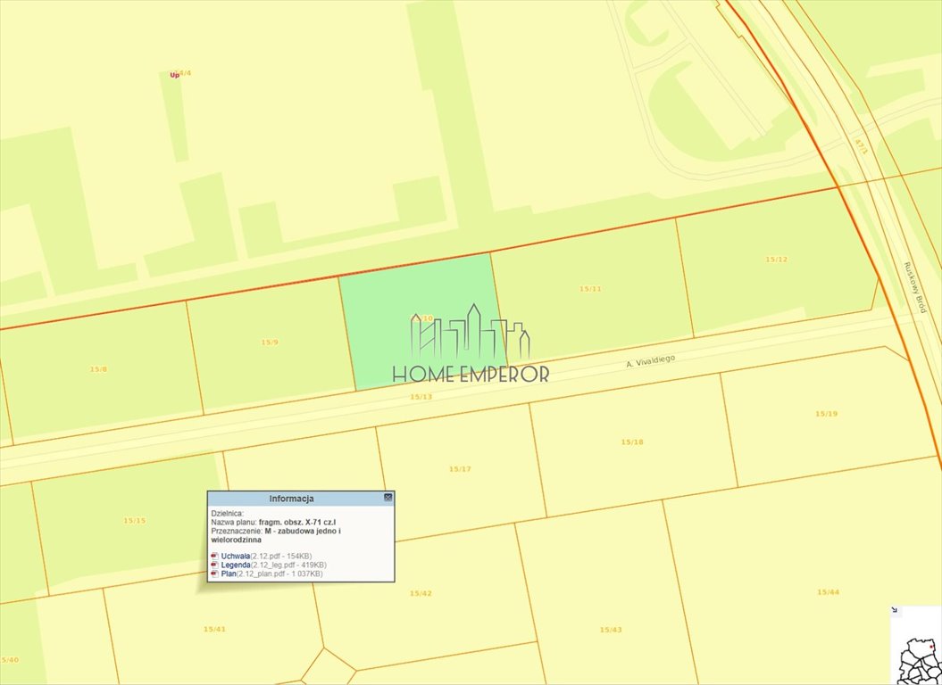 Działka budowlana na sprzedaż Warszawa, Białołęka, Kobiałka, Vivaldiego  1 000m2 Foto 1