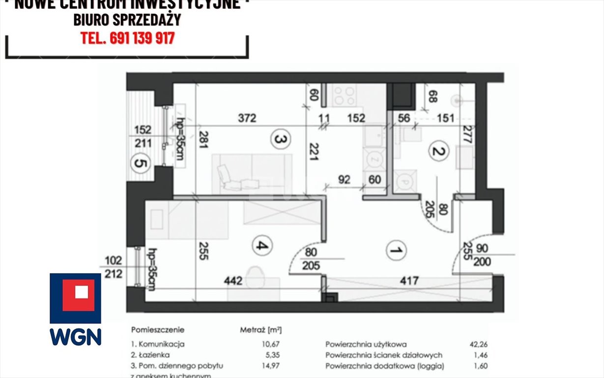 Mieszkanie dwupokojowe na sprzedaż Lublin, Węglin Południowy  44m2 Foto 1