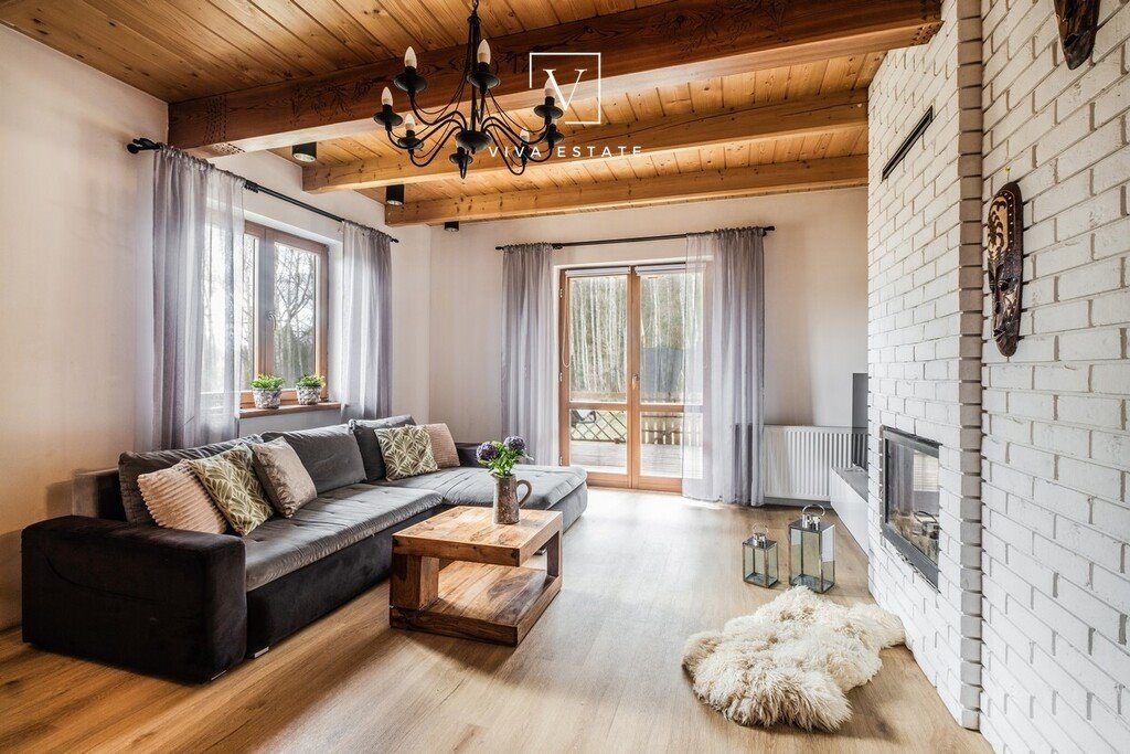 Dom z bali 134 m² na dużej działce 3000 m², tarczyn Nowe Racibory  134m2 Foto 1