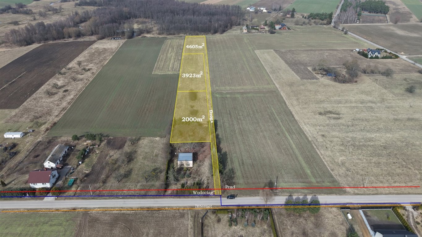 Działki w spokojnej okolicy z mediami i warunkami zabudowy Wólka Szczawińska  2 000m2 Foto 1