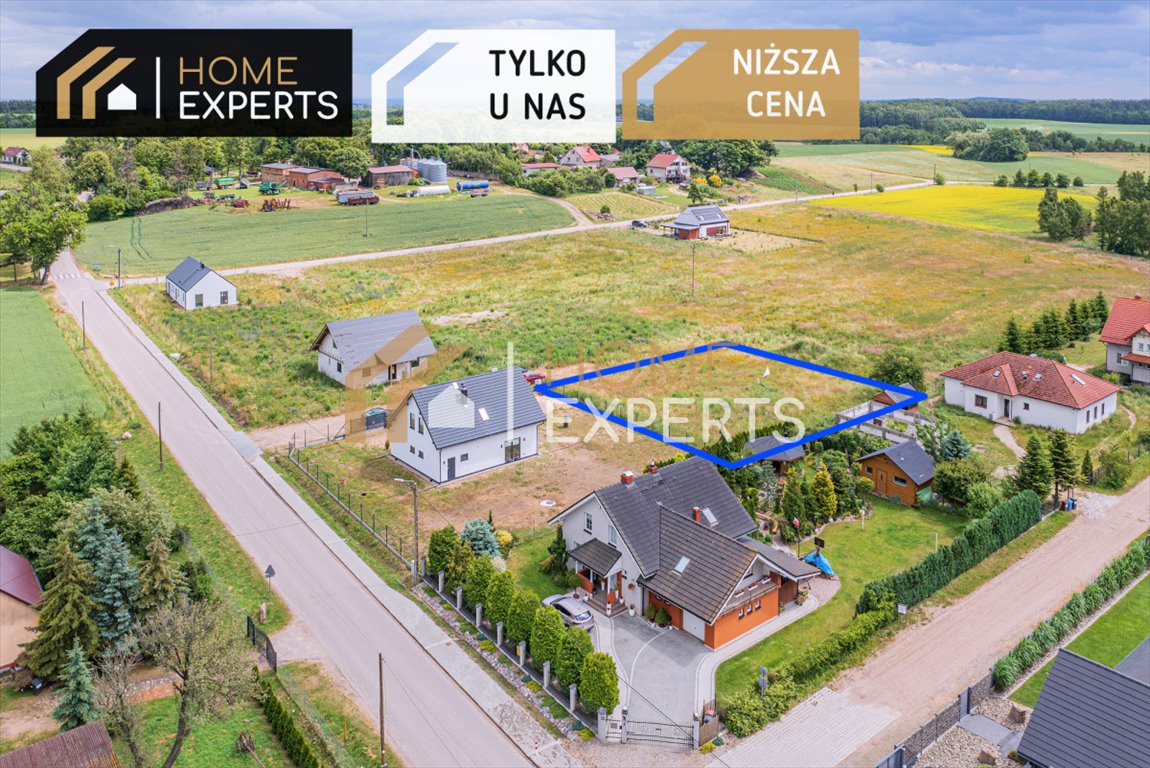 Działka budowlana 1014 m² w Lisewcu – spokój i bliskość Gdańska Lisewiec, Malownicza  1 014m2 Foto 1