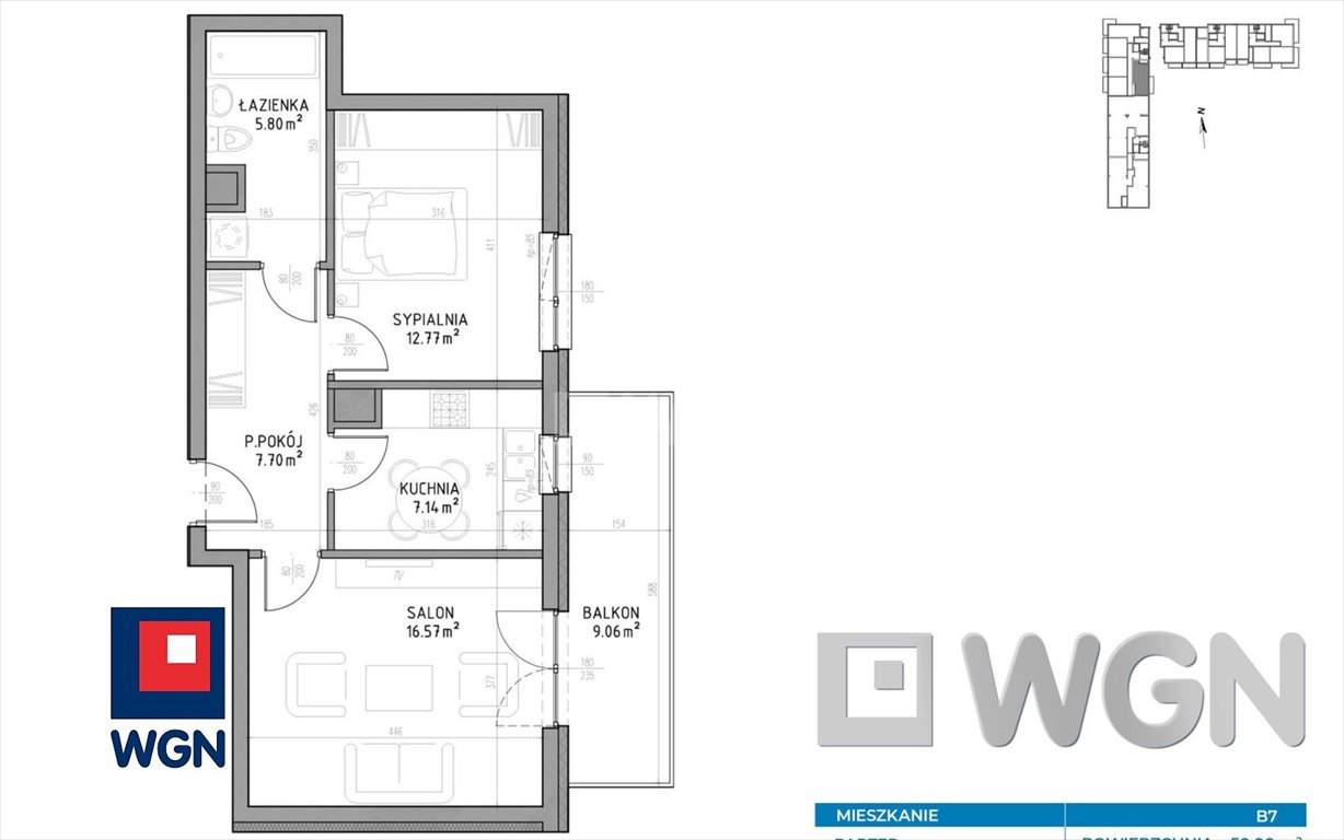 Nowoczesne 2-pokojowe mieszkanie z balkonem, gotowe do odbioru Lublin, Wrotków, Wrotków  50m2 Foto 1