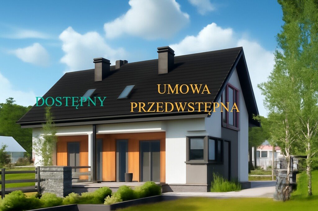 Nowoczesny bliźniak 71,28 m² z działką 752 m² – gotowy do wykończenia! Dębno, Chojeńska  71m2 Foto 1