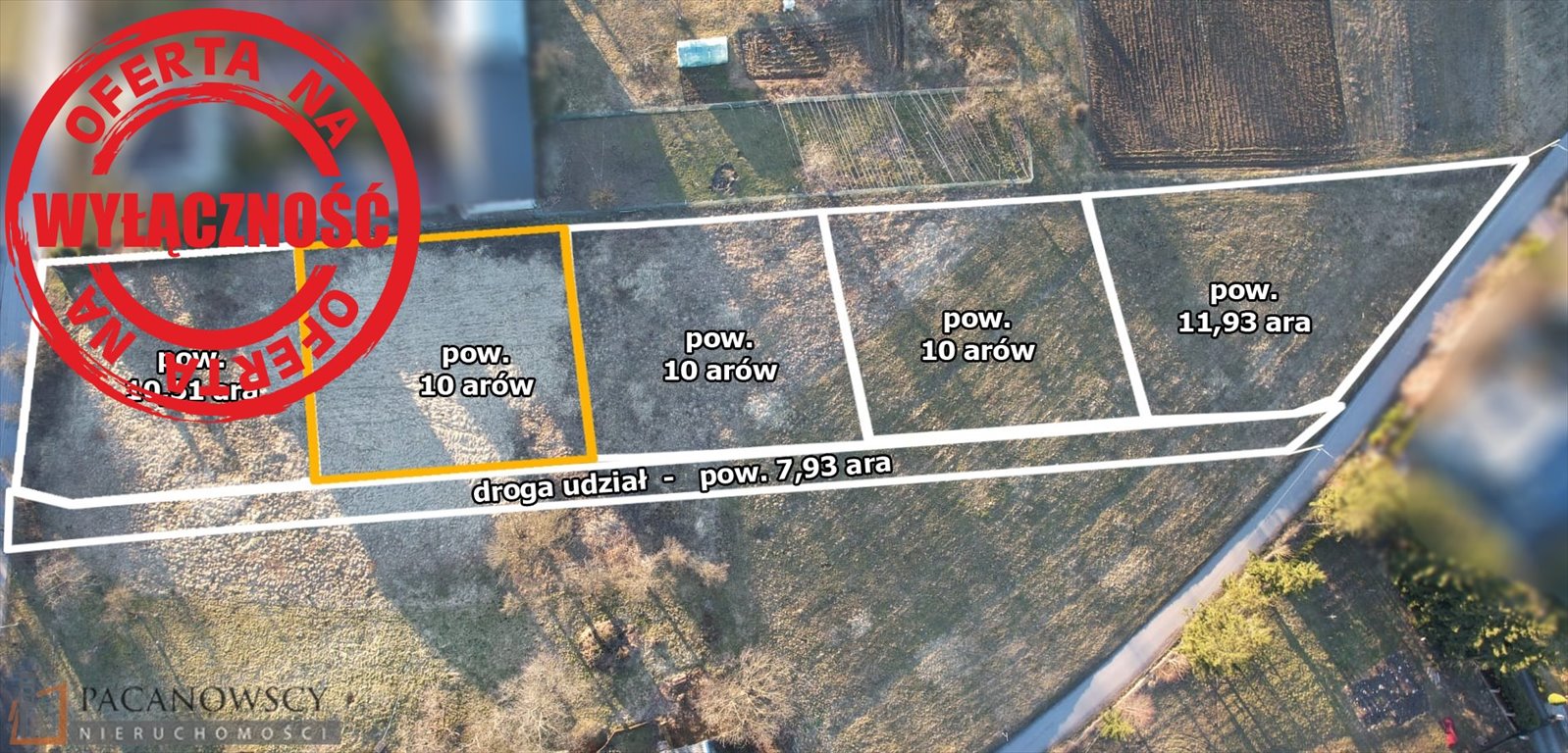 Działka budowlana 10 arów w Górnej Wsi – media w działce! Górna Wieś  1 000m2 Foto 1