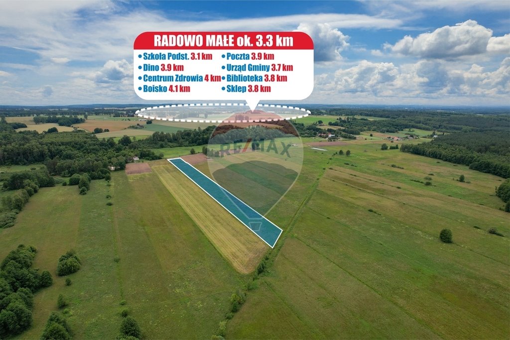 Polecam działkę 15 400 m² z możliwością zabudowy i dotacji Radowo Małe  15 400m2 Foto 1