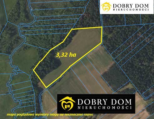 Działka z lasem i rzeczką, 33 200 m², Dąbrowa Białostocka Dąbrowa Białostocka  33 200m2 Foto 1