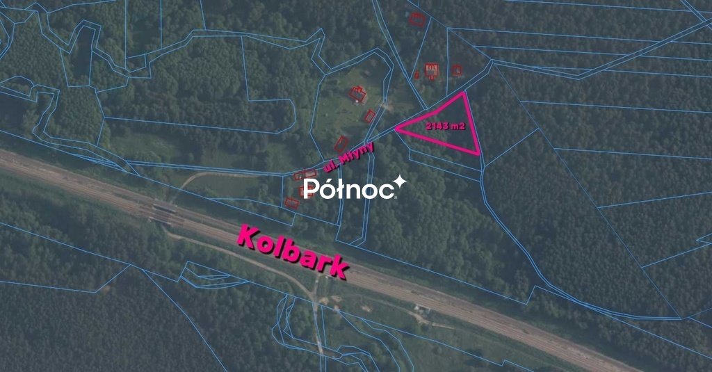 Sprzedam działkę 2143 m² z możliwością zabudowy i usług Kolbark, Młyny  2 143m2 Foto 1