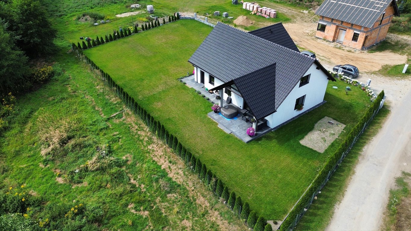 Nowy dom 120 m2 z poddaszem, ogrzewanie podłogowe, blisko natury Borek  120m2 Foto 1