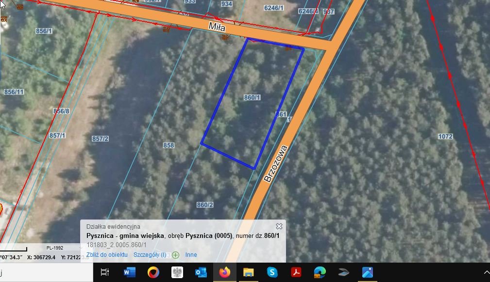 Działka budowlana na sprzedaż Pysznica, Jasna Polana, Miła  1 136m2 Foto 12